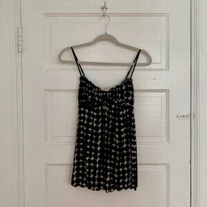 Max Studio Polka Dot Baby Doll Tank Top